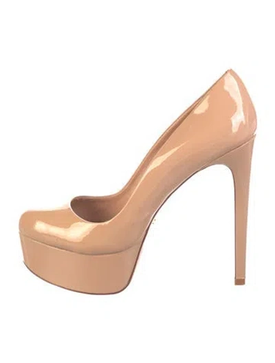 Pre-owned Schutz Patent Leather Pumps In Neutral