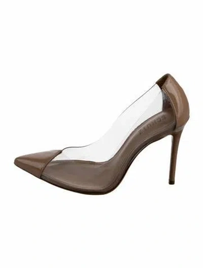 Pre-owned Schutz Patent Leather Pumps In Neutral