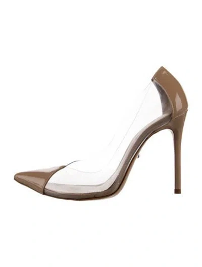 Pre-owned Schutz Patent Leather Pumps In Neutrals