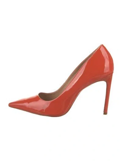 Pre-owned Schutz Patent Leather Pumps In Orange