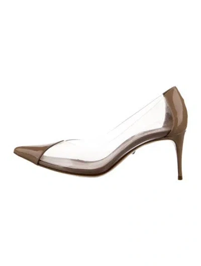 Pre-owned Schutz Patent Leather Pumps In Transparent