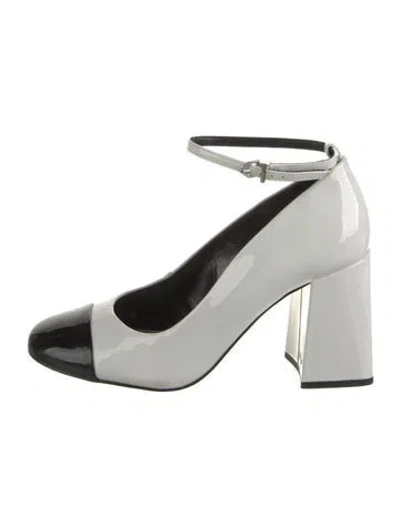 Pre-owned Schutz Patent Leather Pumps In White