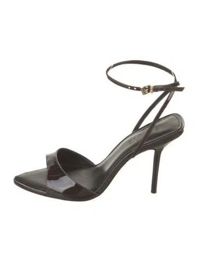 Pre-owned Schutz Patent Leather Sandals W/ Tags In Brown