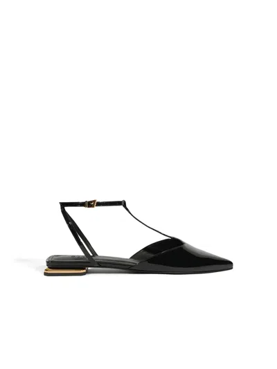 Schutz Patent Leather Slingback Pumps