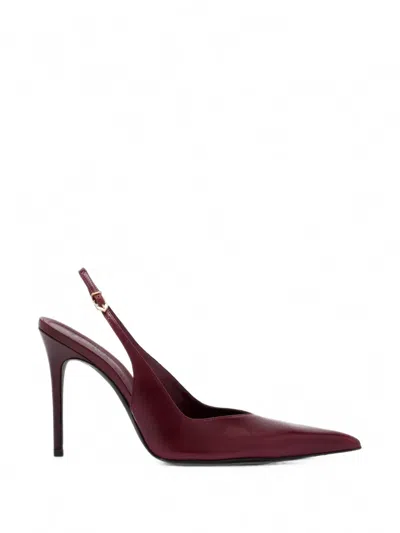 Schutz Pointed-toe Slingback Pumps In Animal Print