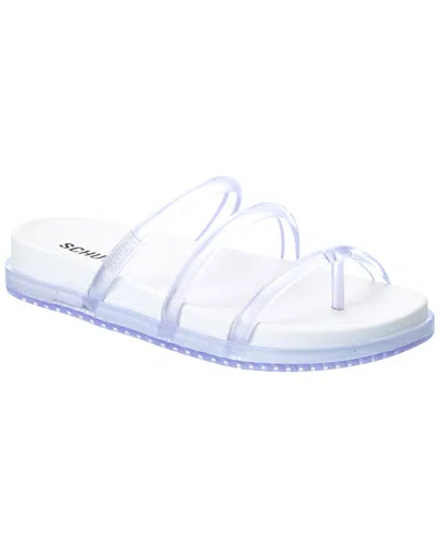Schutz Polly Flat Sandal In Blue