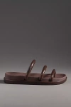 Schutz Polly Sport Slide Sandals In Brown