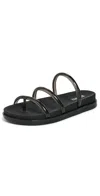 SCHUTZ POLLY SPORTY JELLY SANDALS BLACK