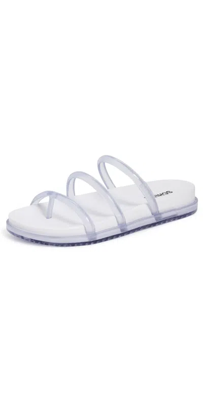 Schutz Polly Sporty Jelly Sandals White