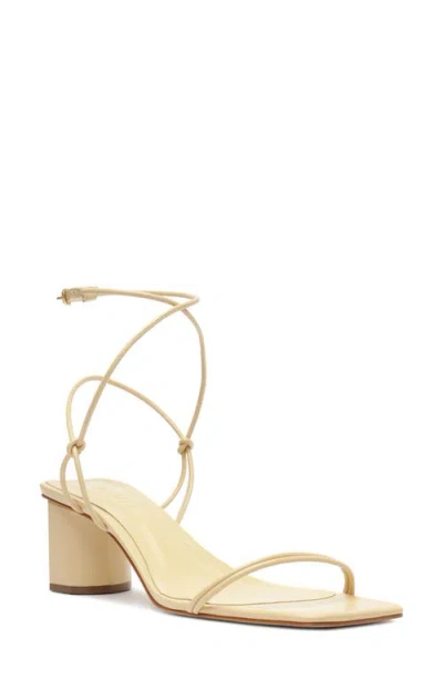 Schutz Pompeii Mid Ankle Strap Sandal In Beige