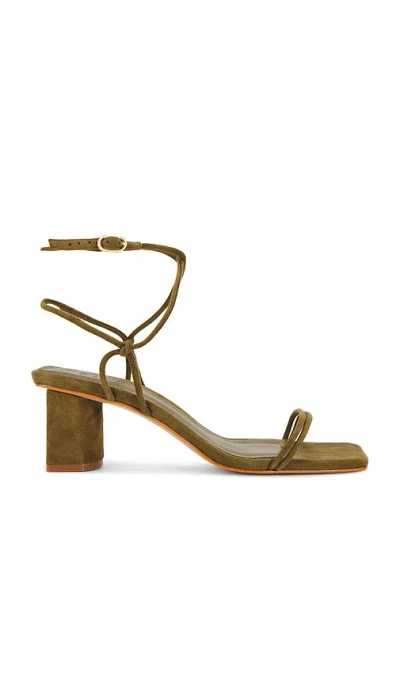 Schutz Pompeii Mid Sandal In Matcha