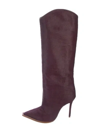Pre-owned Schutz Ponyhair Boots In Multi