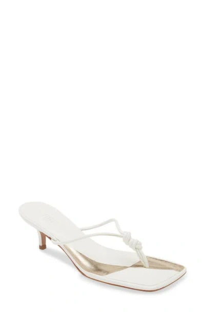 Schutz Poppy Stiletto Flip Flop In White