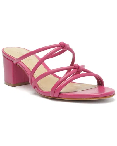 Schutz Princey Leather Sandal In Pink