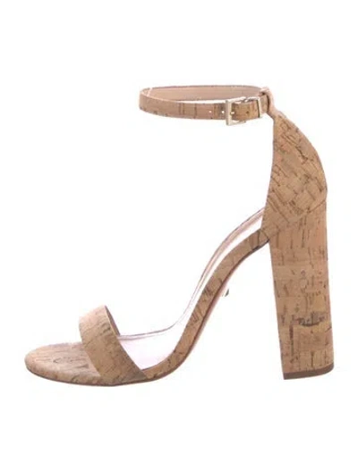 Pre-owned Schutz Printed Sandals In Brown