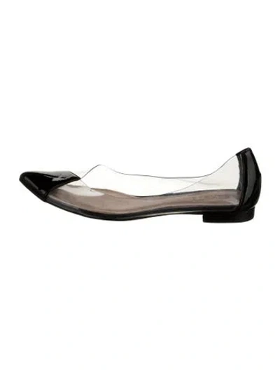 Pre-owned Schutz Pvc Flats In Brown