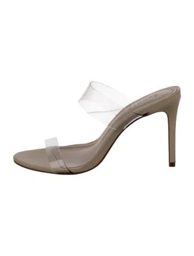 Pre-owned Schutz Pvc Mules In Neutral