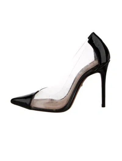 Pre-owned Schutz Pvc Pumps In Black