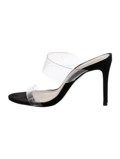 Pre-owned Schutz Pvc Sandals In Black