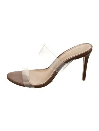 Pre-owned Schutz Pvc Sandals In Black/clear