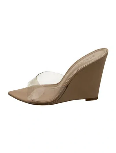 Pre-owned Schutz Pvc Sandals In Gold