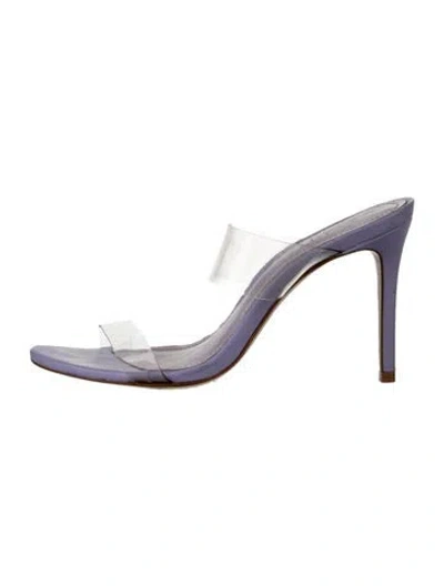 Pre-owned Schutz Pvc Sandals In Silver