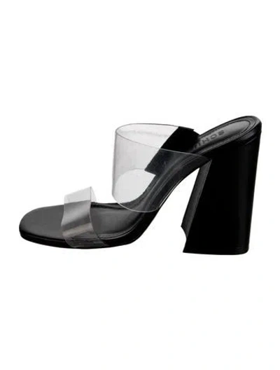 Pre-owned Schutz Pvc Slides In Clear