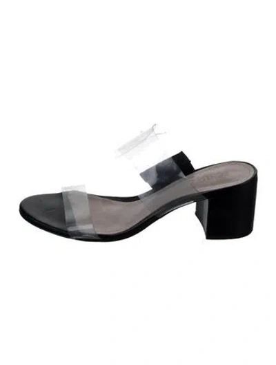 Pre-owned Schutz Pvc Slides In Multi