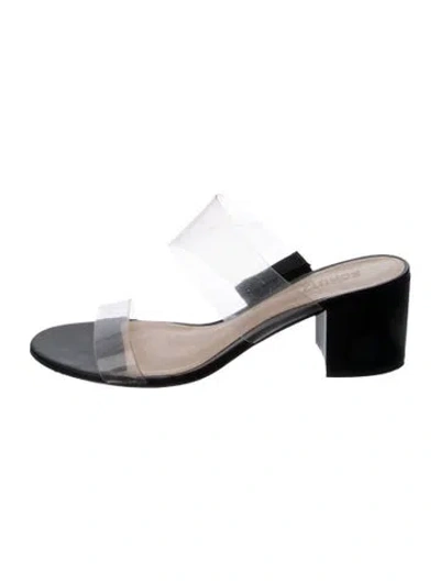 Pre-owned Schutz Pvc Slides In Multi