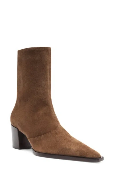 Schutz Raffaela Mid Bootie In Brown