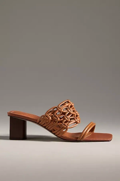 Schutz Rosalia Strappy Heels In Beige