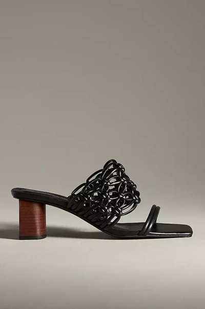 Schutz Rosalia Strappy Heels In Black
