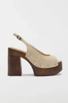 Schutz Rose Sling Clog Sandal In Natural Nibs, Women's At Urban Outfitters