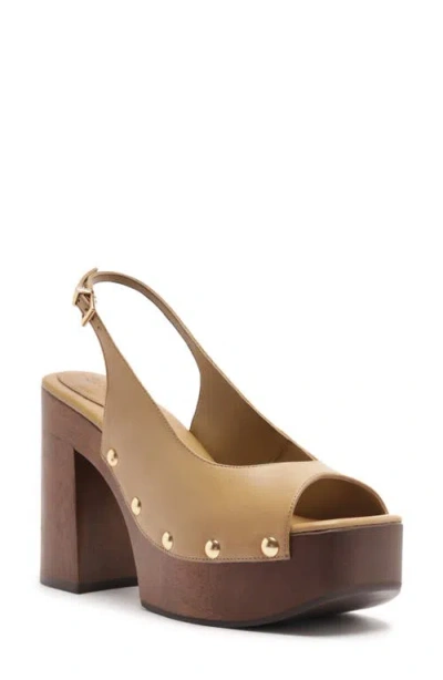 Schutz Rose Slingback Platform Sandal In Multi