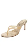 Schutz Roslyn Jelly Sandals Platina Translucido In Gold