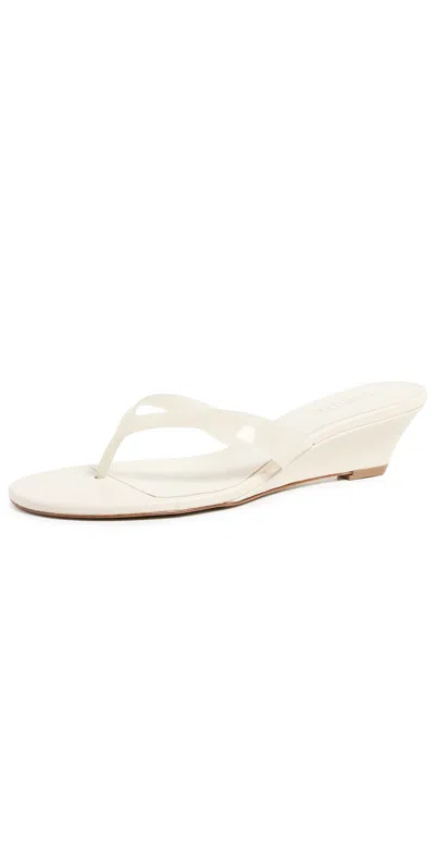 Schutz Roslyn Jelly Wedges Sugar White