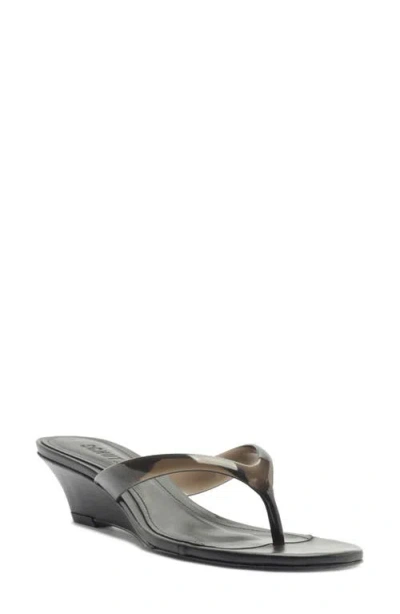 Schutz Roslyn Wedge Sandal In Black
