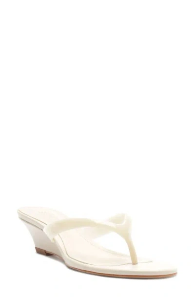 Schutz Roslyn Wedge Sandal In White