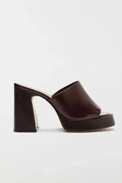 Schutz Rowan Platform Mule In Root Brown, Women's At Urban Outfitters
