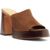 Schutz Rowan Platform Sandal In Brown