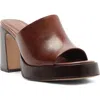 Schutz Rowan Platform Sandal In Brown