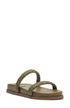 Schutz Ruby Sporty Slide Sandal In Green