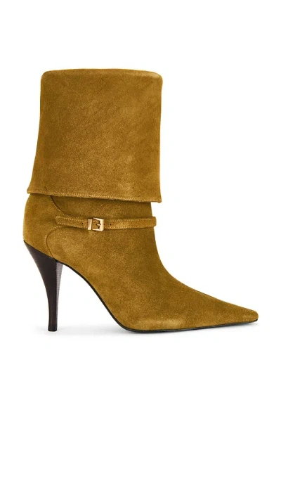 Schutz Rudy Buckle Boot In Gold