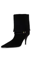 Schutz Rudy Buckle Boots Black In Black