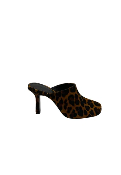 Schutz Sabot Heel 9cm Woman  Potato Horse In Animal Print