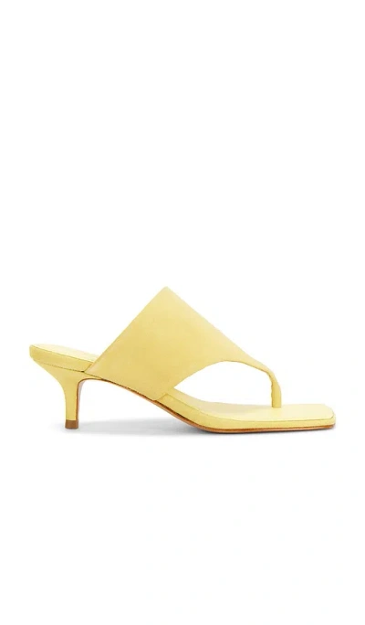 Schutz Sage Mid Stiletto Sandal In Yellow