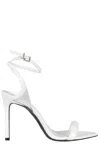 Schutz 100 Mm Clear-strap Stiletto-sandals In White
