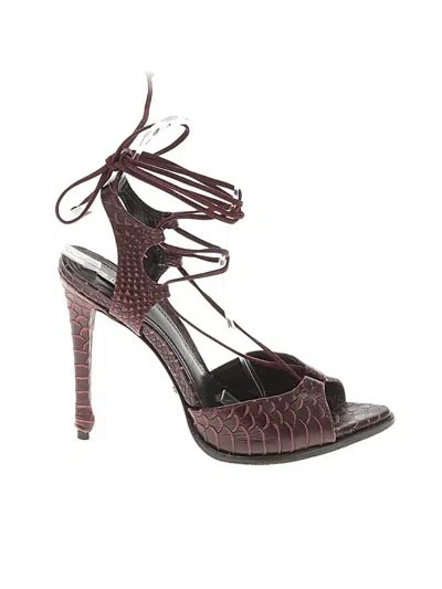 Pre-owned Schutz Sandals In Burgundy