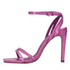 Schutz Woman Sandals Mauve Size 9.5 Leather In Fucsia Vivaci