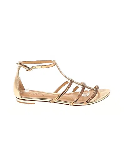 Pre-owned Schutz Sandals In Gold
